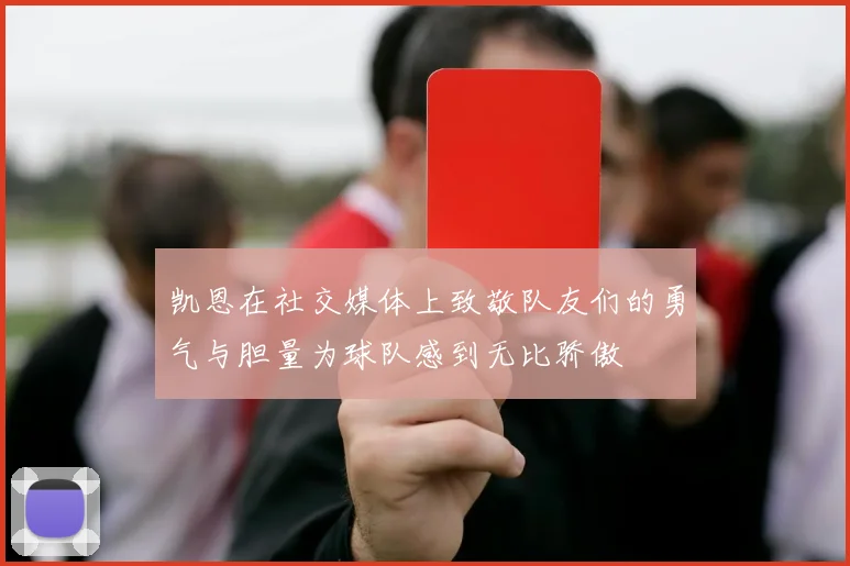 凯恩在社交媒体上致敬队友们的勇气与胆量为球队感到无比骄傲